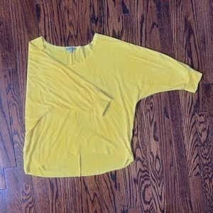 Charlotte Russe yellow 3/4 sleeve